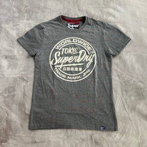 SuperDry Gray Graphic T-Shirt